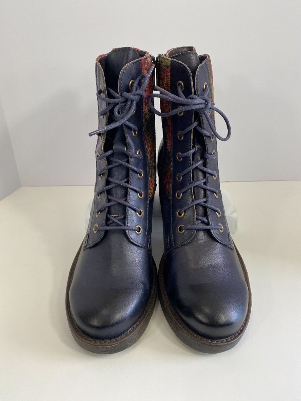 L’Artiste by Spring Step Marty Lace-Up Boot Blue Size EU 42, US 10.5-11